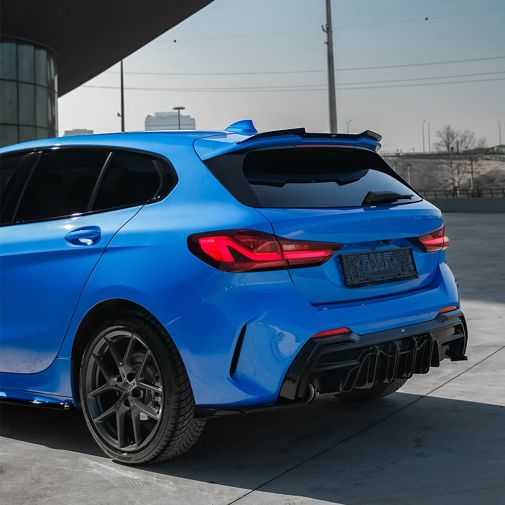 Heckseitensplitter passend für BMW 1er F40 M-Pack/M135i 2019-2024 Hochglanz Schwarz
