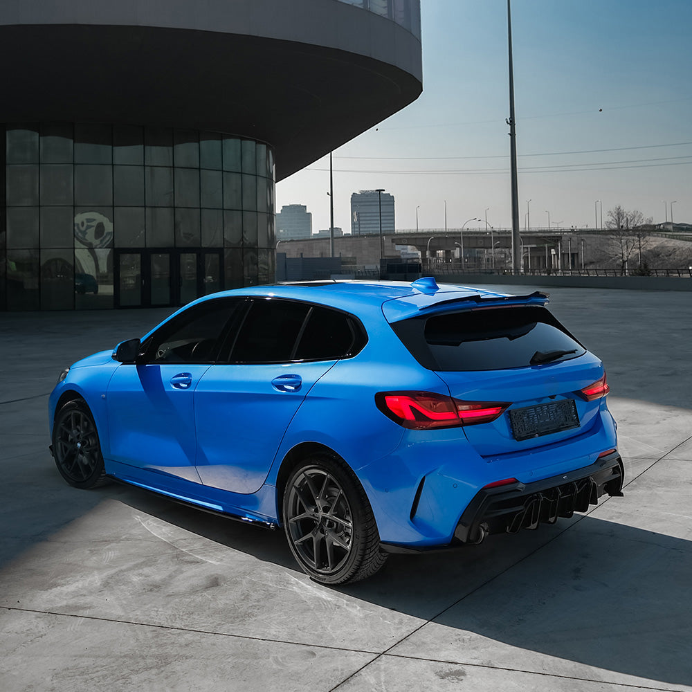 Heckseitensplitter passend für BMW 1er F40 M-Pack/M135i 2019-2024 Hochglanz Schwarz