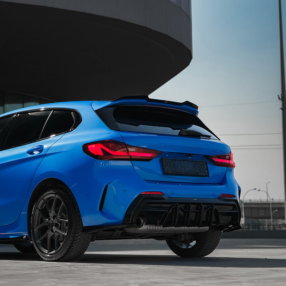 Heckseitensplitter passend für BMW 1er F40 M-Pack/M135i 2019-2024 Hochglanz Schwarz