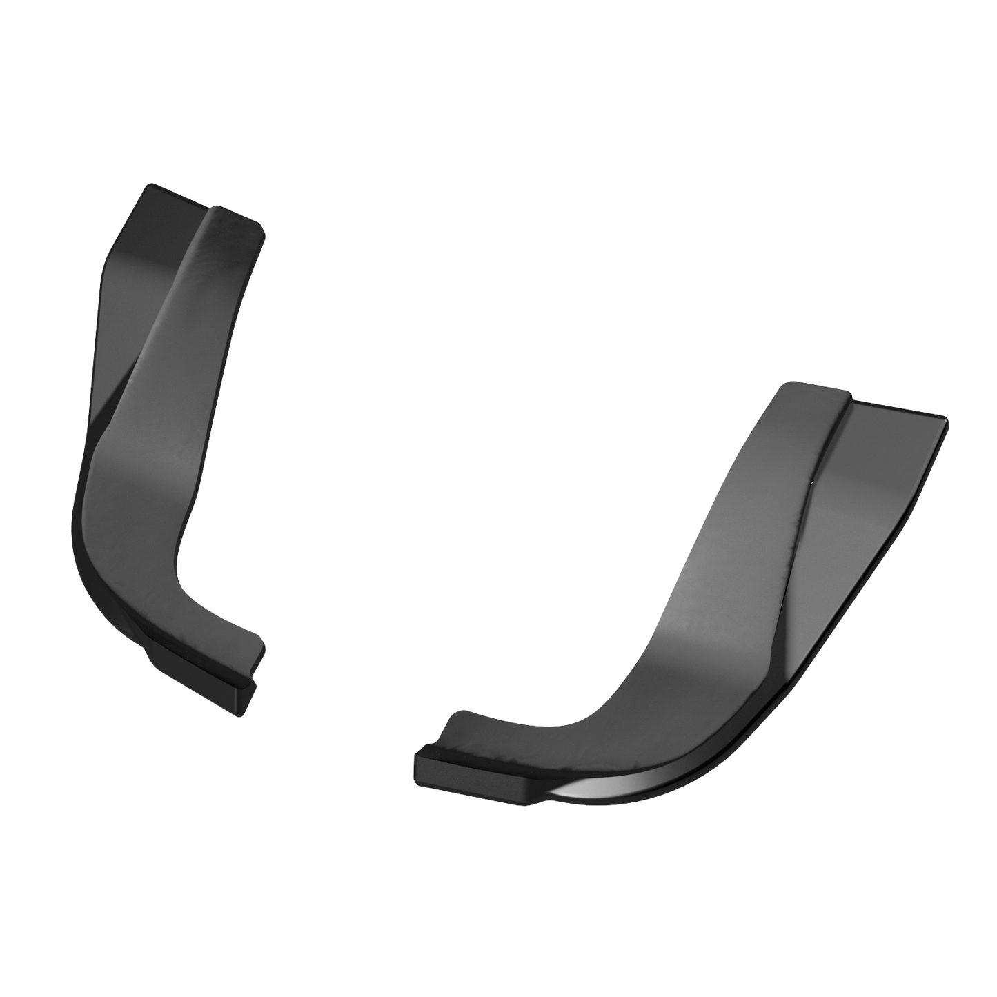 Heckseitensplitter Diffusoren passend für Hyundai I20 N Mk3 2020+ Hochglanz Schwarz