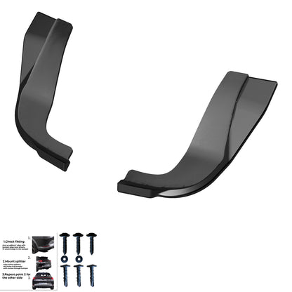 Heckseitensplitter Diffusoren passend für Hyundai I20 N Mk3 2020+ Hochglanz Schwarz