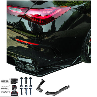 RS11.069 - Heckseitensplitter passend für Mercedes CLA35 / CLA45 Aero Pack C118 2019-2023 Hochglanz Schwarz