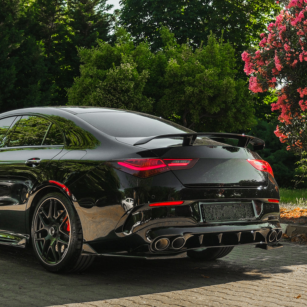 RS11.069 - Heckseitensplitter passend für Mercedes CLA35 / CLA45 Aero Pack C118 2019-2023 Hochglanz Schwarz