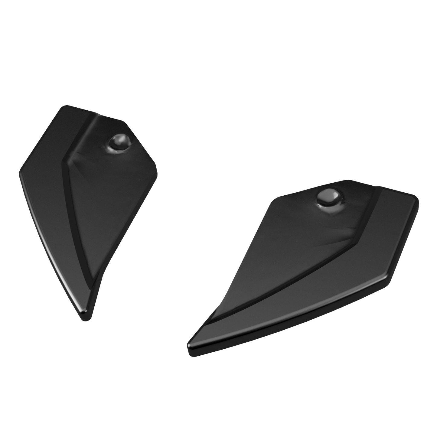RS11.010 - Heckseitliche Diffusor Splitter passend für SEAT Leon FR MK3 2012-2016 Hochglanz Schwarz