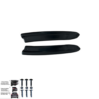 RS11.005 - Heckseitliche Diffusor Splitter passend für SKODA Octavia RS MK4 2020+ Hochglanz Schwarz