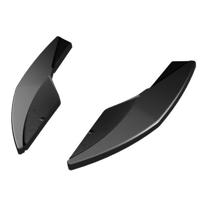 Heckseitendiffusor Splitter passend für VW Golf MK 7 R 2013-2016 Version 3 Hochglanz Schwarz