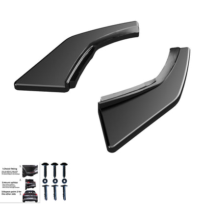 Heckseitensplitter Diffusoren passend für VW Golf Mk7 GTI 2013-2016 Hochglanz Schwarz