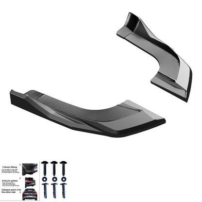 Heckseitensplitter passend für VW VOLKSWAGEN Tayron Standard/R-Line Mk1 2025+ Hochglanz Schwarz
