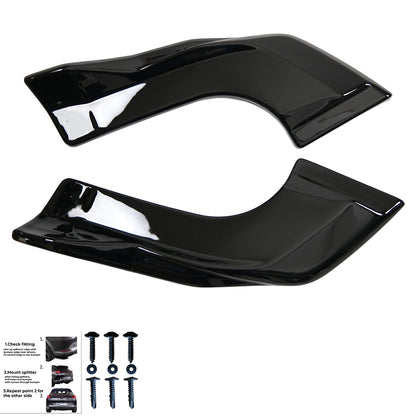Heckseitensplitter passend für VW VOLKSWAGEN Tayron Standard/R-Line Mk1 2025+ Hochglanz Schwarz