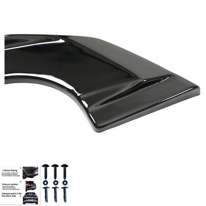 Heckseitensplitter passend für VW VOLKSWAGEN Tayron Standard/R-Line Mk1 2025+ Hochglanz Schwarz