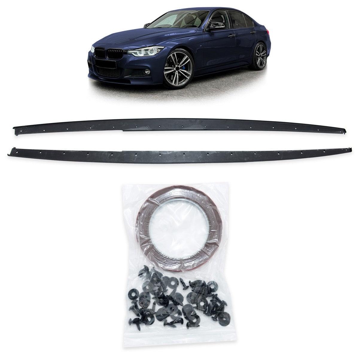 Seitenschweller Erweiterungen Carbon-Optik passend für BMW 3 F30/F31 2011-2018