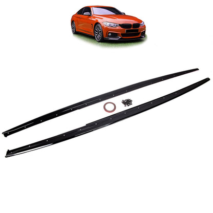 Seitenschweller Hochglanz Schwarz passend für BMW 4er F32 F33 F36 2013-2020