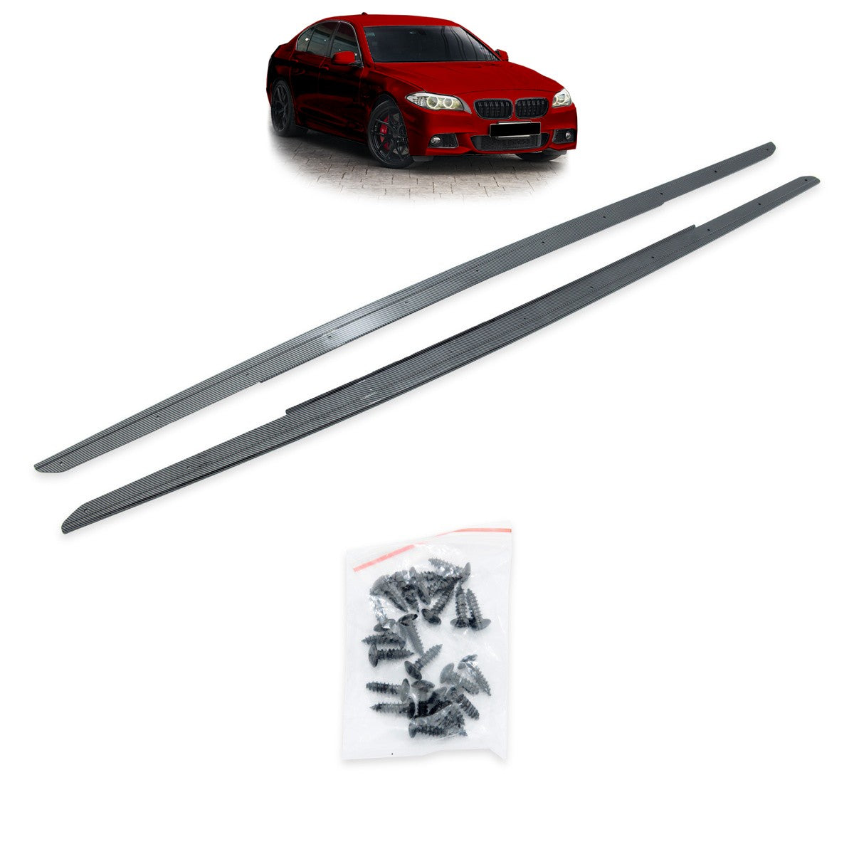 Seitenschweller Erweiterungen Carbon-Optik passend für BMW 5 F10 F11 2009-2016