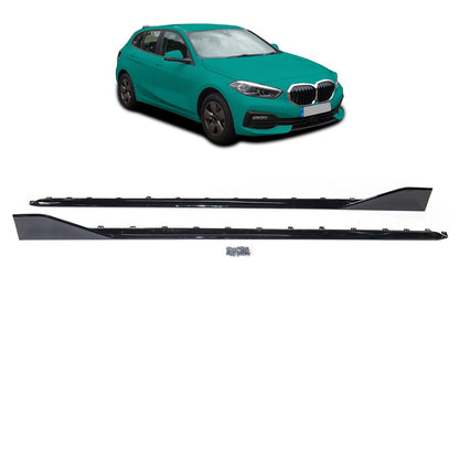 Seitenschweller Set Hochglanz Schwarz passend für BMW 1er F40 Schrägheck 2019-jetzt