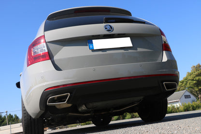 Skoda Octavia 5E RS - TDI - 4x4 mit Diesel-Endrohrblenden Halbanlage rechts/links ab Kat - Austritt der Endrohre in den or...