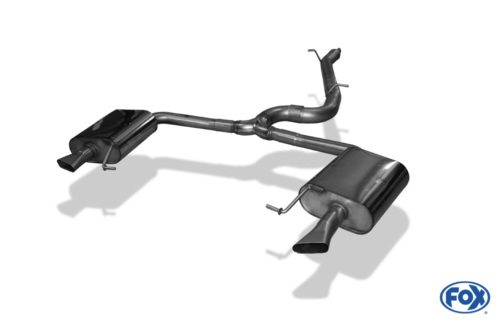 Skoda Octavia 5E RS - TDI - 4x4 mit Diesel-Endrohrblenden Halbanlage rechts/links ab Kat - Austritt der Endrohre in den or...