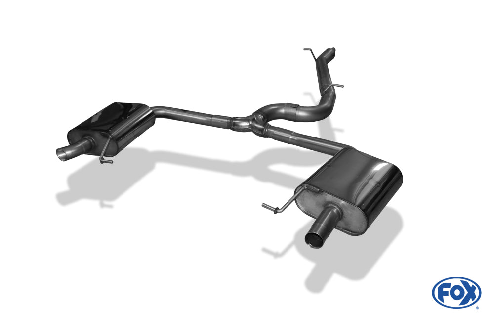 Skoda Octavia 5E RS - TDI - 4x4 mit Benzin-Endrohrblenden Halbanlage rechts/links ab Kat - Austritt der Endrohre in den or...