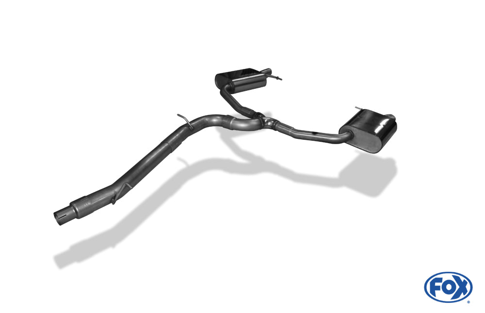 Skoda Octavia 5E RS - TDI - 4x4 mit Benzin-Endrohrblenden Halbanlage rechts/links ab Kat - Austritt der Endrohre in den or...