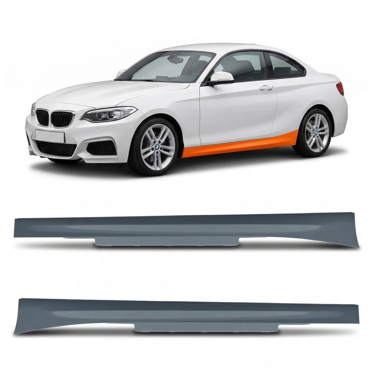 Sport Seitenschweller Set passend für BMW 1 (F21) 2 (F22 F23) 2011-2021