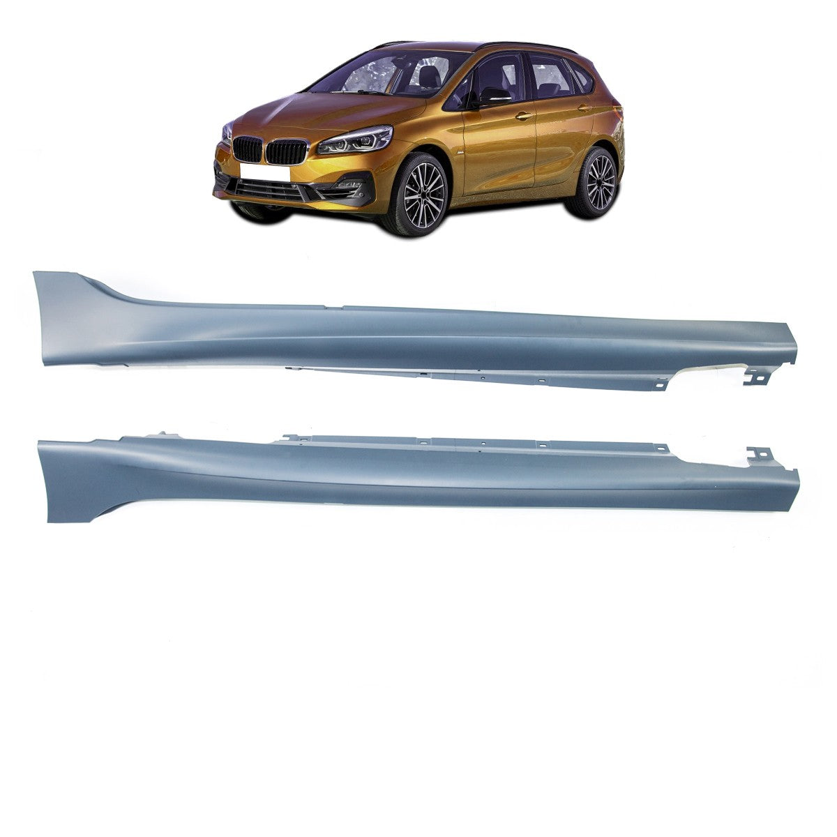 Grundierte Seitenschweller passend für BMW 2er Active Tourer (F45) 2018-2021