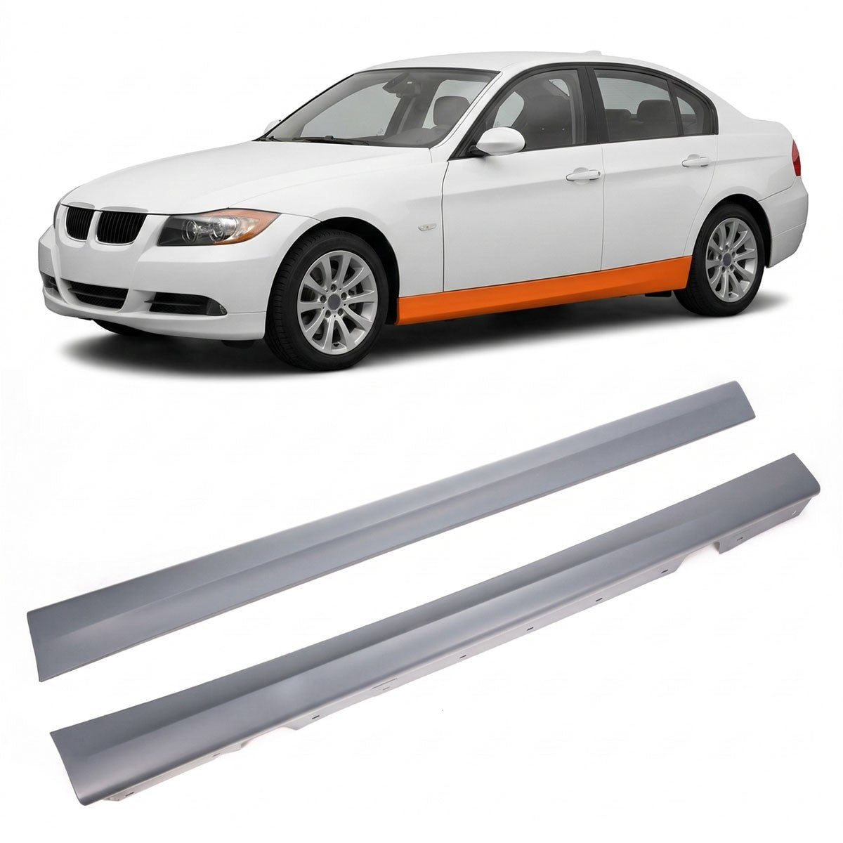 Seitenschweller Set passend für BMW 3er E90 E91 Limousine Touring 2005-2011