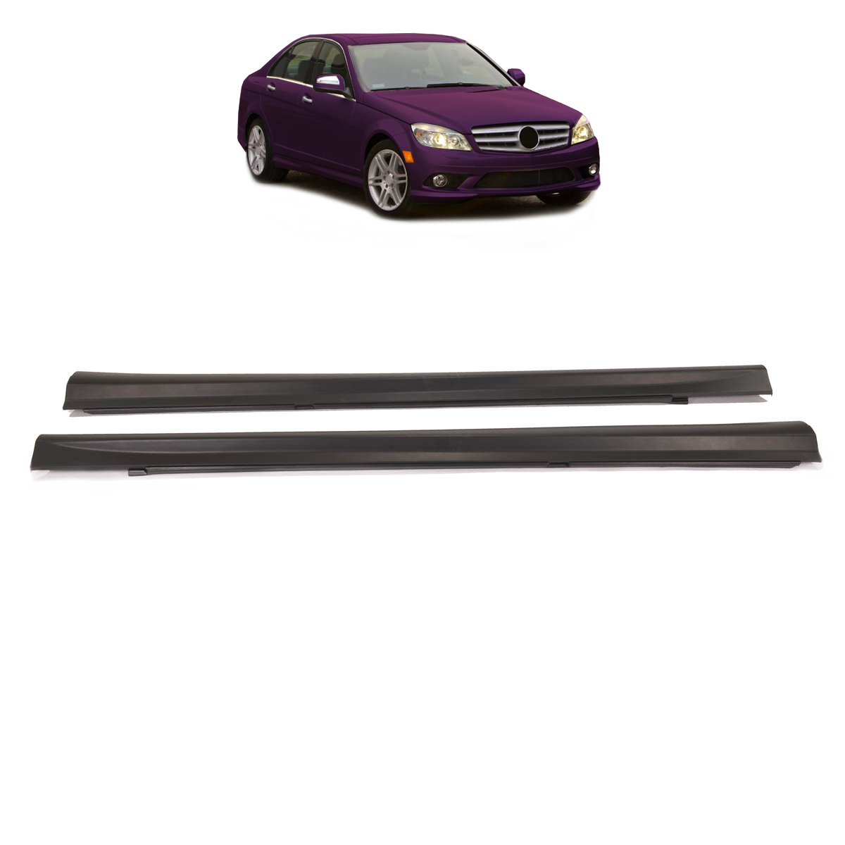 Seitenschweller Set passend für Mercedes C-Klasse W204 Limousine Kombi 2007-2015