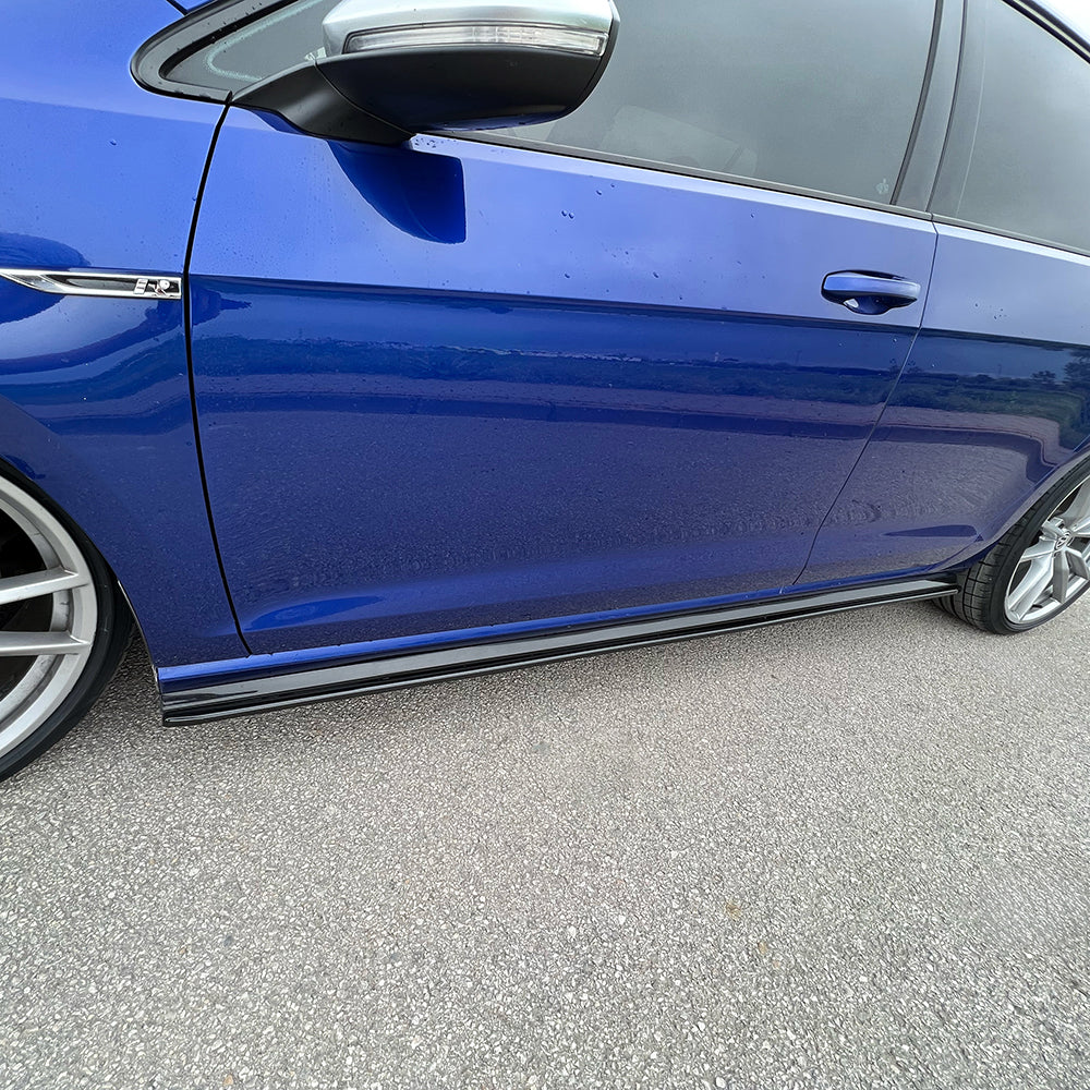 Seitenschweller Hochglanz Schwarz passend für VW Golf MK 7.5 R 2017-2020