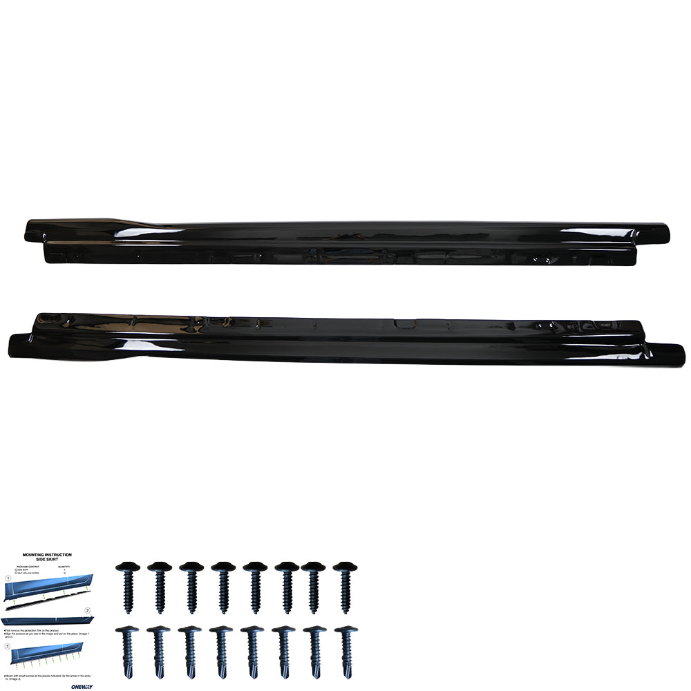 Seitenschweller passend für VW Volkswagen Tayron Standard/R-Line Mk1 2025+ Hochglanz Schwarz
