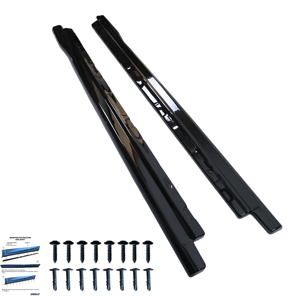 Seitenschweller passend für VW Volkswagen Tayron Standard/R-Line Mk1 2025+ Hochglanz Schwarz
