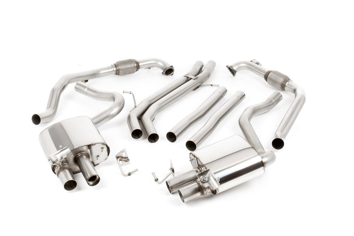Milltek Sport Auspuffanlage passend für Audi S4 3.0 Turbo V6 B9 - Saloon/Sedan & Avant (Non Sport Diff Models) - Right Han...