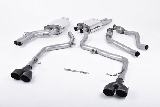 Milltek Sport Auspuffanlage passend für Audi S5 3.0 TFSI B8.5 Coupe & Cabriolet- schware Endrohre