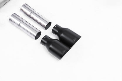 Milltek Sport Sportauspuff passend für Audi S3 2.0 quattro Saloon & Cabrion 8V.2 - schwarze Endrohre