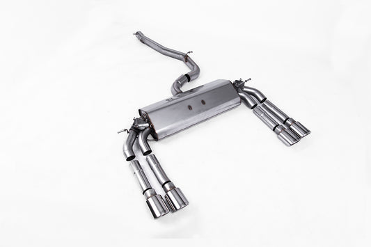 Milltek Sport Sportauspuff passend für Audi S3 2.0 quattro Saloon & Cabrion 8V.2 - polierte Endrohre