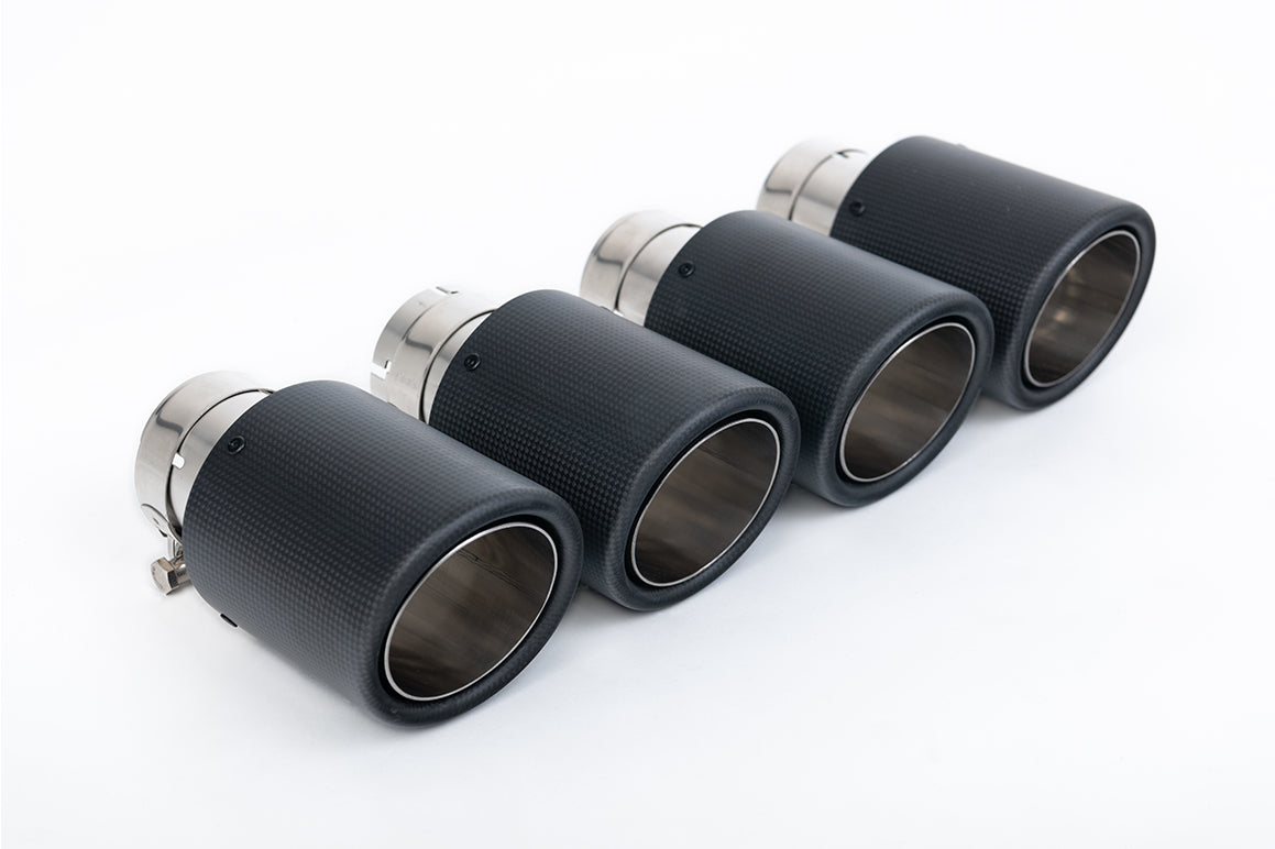 Milltek Sport Sportauspuff passend für Audi S4 & S5 3.0 V6 B9 - carbon Endrohre