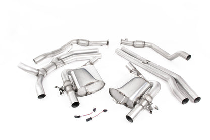 Milltek Sport Auspuffanlage passend für Audi RS4+5 B9 2.9 V6 Turbo Avant & Sportback - titan Endrohre