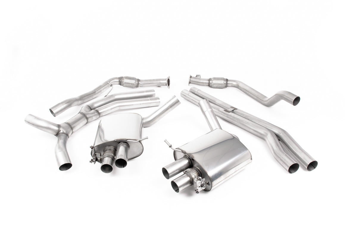 Milltek Sport Auspuffanlage passend für Audi RS5 B9 2.9 V6 Turbo Sportback - polierte Endrohre