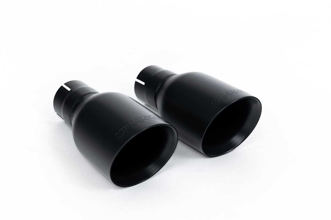 Milltek Sport Sportauspuff passend für Audi S4 4.2 V8 quattro B6 Saloon/Sedan & Cabriolet - schwarze Endrohre