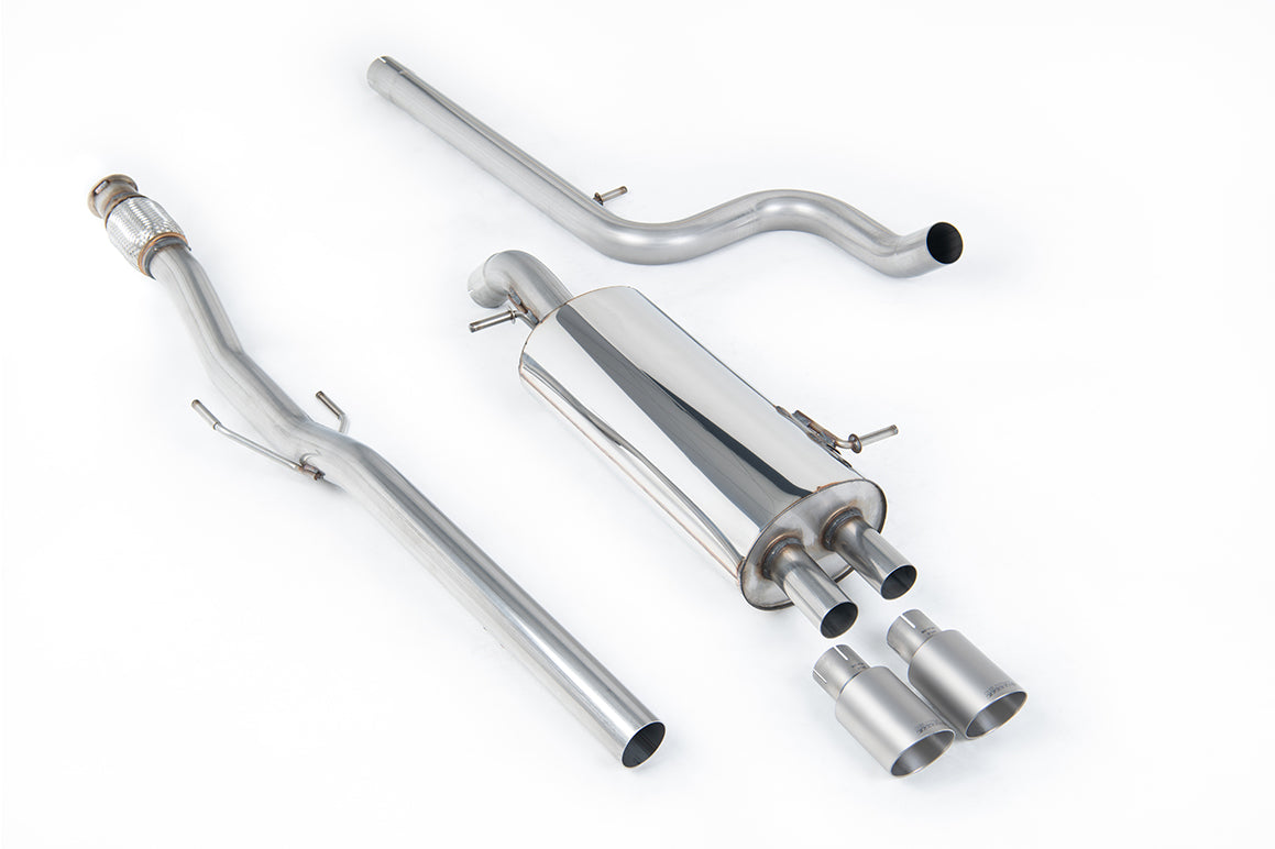 Milltek Sport Abgasanlage passend für Citroen DS3 1.6 THP - non-resonated - titan Endrohre