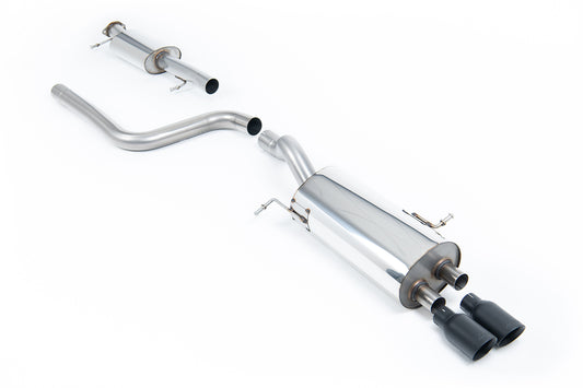 Milltek Sport Auspuffanlage passend für Ford Fiesta Mk7/Mk7.5 ST 1.6 - schwarze Endrohre