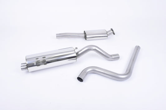 Milltek Sport Rennsport Abgasanlage passend für Ford Fiesta Mk7/7.5 ST 1.6T - resonated - titan geflämmte Endrohre