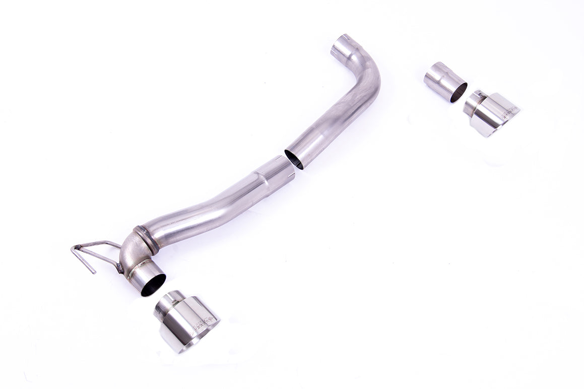 Milltek Sport Upgradeverrohrung auf Maxton Diffusor passend für Ford Fiesta Mk8/8.5 ST EcoBoost - polierte Endrohre