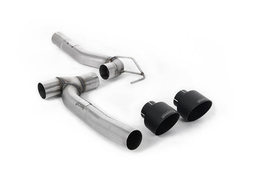 Milltek Sport Upgradeverrohrung auf Maxton Diffusor passend für Ford Fiesta Mk8 1.0T ST-Line EcoBoost - Cerakote schwarze ...