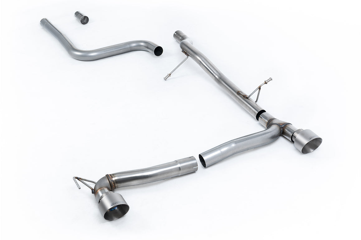 Milltek Sport Auspuffanlage passend für Ford Fiesta MK8 1.0T ST-Line - titan gebürstete Endrohre