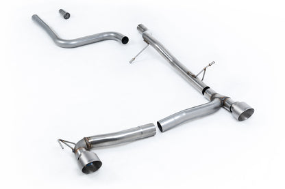 Milltek Sport Auspuffanlage passend für Ford Fiesta MK8 1.0T ST-Line - titan gebürstete Endrohre