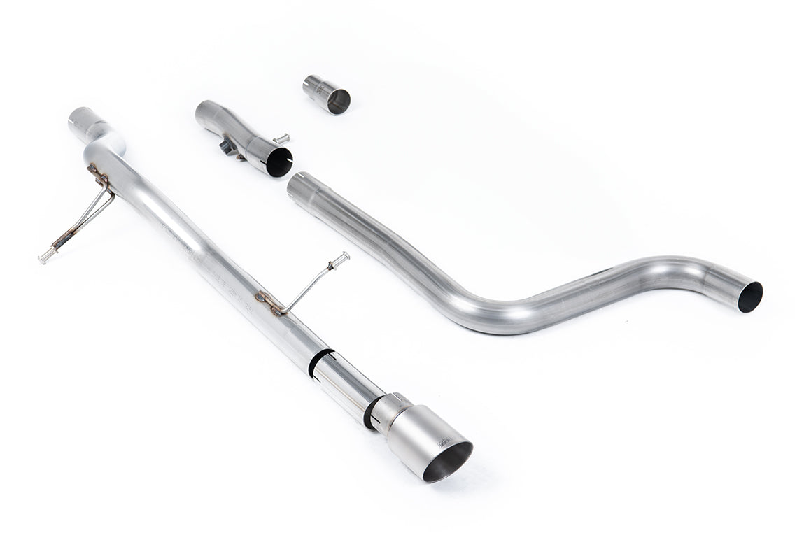 Milltek Sport Auspuffanlage passend für Ford Fiesta MK8 1.0T ST-Line - titan gebürstete Endrohre