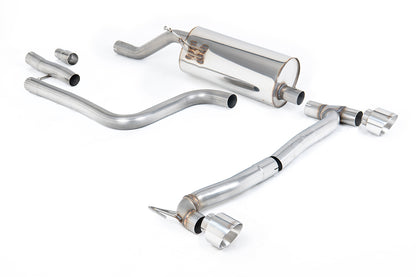 Milltek Sport Auspuffanlage passend für Ford Fiesta MK8 1.0EcoBoost 155PS ST-Line mit OPF für Maxton Ansatz - polierte End...