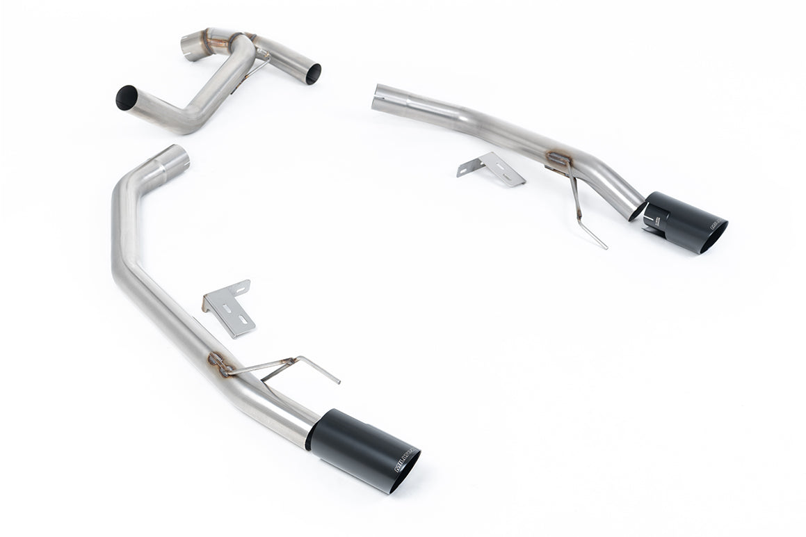 Milltek Sport Abgasanlage passend für Ford Ranger 4 2.0 TDCI 205PS Bi-Turbo Diesel (Ranger Raptor Style) - schwarze Endroh...