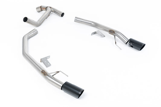 Milltek Sport Abgasanlage passend für Ford Ranger 4 2.0 TDCI 205PS Bi-Turbo Diesel (Ranger Raptor Style) - schwarze Endroh...