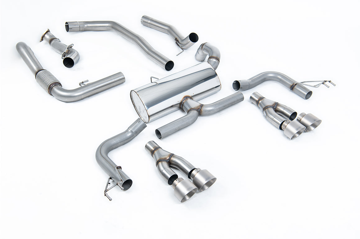 Milltek Sport Auspuffanlage passend für Honda Acura Civic Type R FK2 Turbocharged 2.0 i-VTEC - titan Endrohre