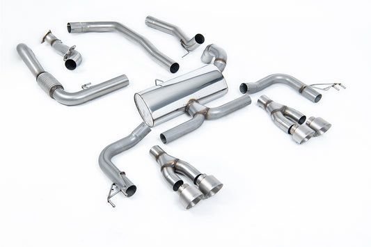 Milltek Sport Auspuffanlage passend für Honda Acura Civic Type R FK2 Turbocharged 2.0 i-VTEC - titan Endrohre